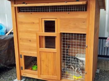 犬小屋製作工房k 猫ハウス 3 4匹用 犬小屋製作工房k 猫ハウス 3 4匹用