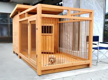 サークル＋犬小屋一体型
