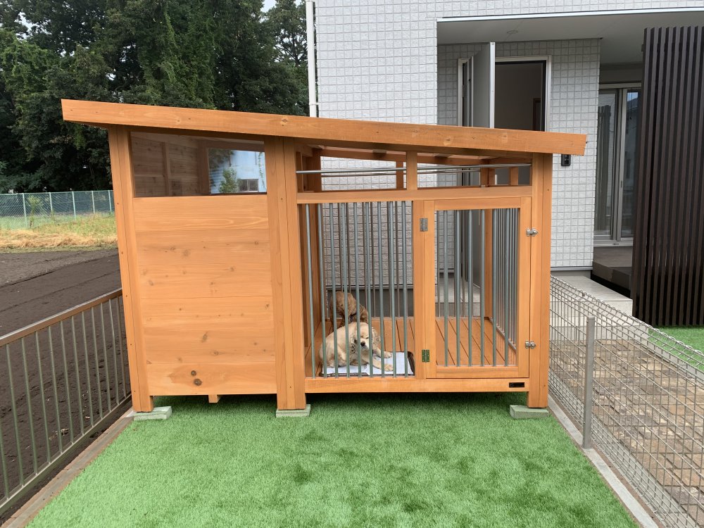 犬小屋製作工房k サークル小屋一体型