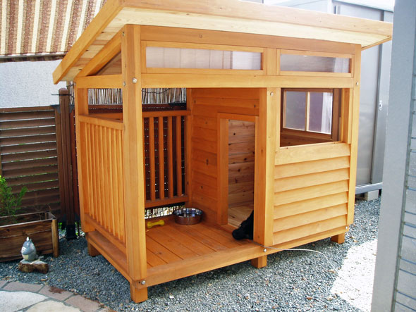 犬小屋製作工房K - ゴールデン・ラブラドールの犬小屋Ⅱ