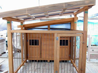 9 小屋 屋根付きサークル 犬小屋製作工房k
