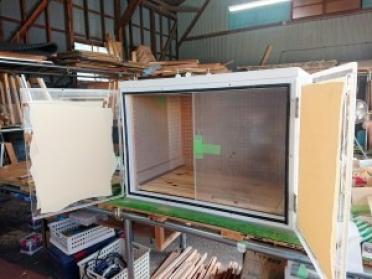 制作中の防音ケージカバー6(ドアタイプ) 大 制作中の防音ケージカバー6(ドアタイプ) 大