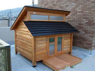 犬小屋製作工房k ログタイプの犬小屋づくり 犬小屋製作工房k ログタイプの犬小屋づくり