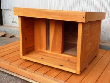 完成した室内犬の犬小屋 完成した室内犬の犬小屋
