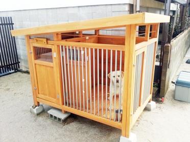 犬小屋製作工房k サークル小屋一体型 犬小屋製作工房k サークル小屋一体型