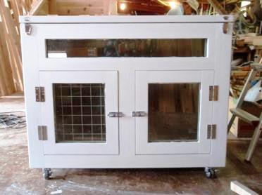 制作中の木製防音の犬小屋 1100 制作中の木製防音の犬小屋 1100