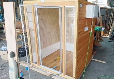 完成した人も入れる介護用防音ハウス1 完成した人も入れる介護用防音ハウス1