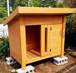 介護のしやすい犬小屋