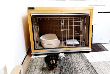 犬小屋製作工房k 防音ケージカバー4 天井収納