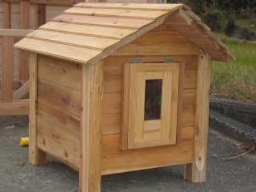 完成したラブラドールの犬小屋  完成したラブラドールの犬小屋