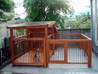 犬小屋サークル製作事例