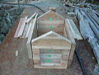 ボーダーコリー用厚板タイプ犬小屋