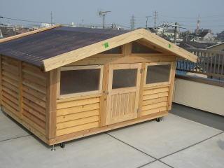 巨大犬小屋・ハウスの組み立て方写真