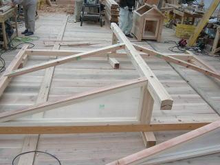 巨大犬小屋・ハウスの組み立て方写真