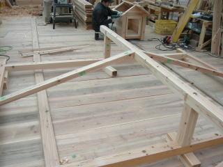 巨大犬小屋・ハウスの組み立て方写真