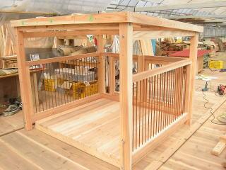 屋根付きサークルの製作画像