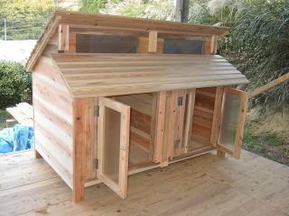 中型犬の犬小屋製作写真