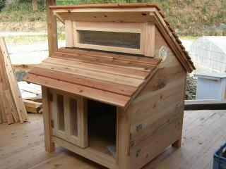 中型犬の犬小屋製作写真