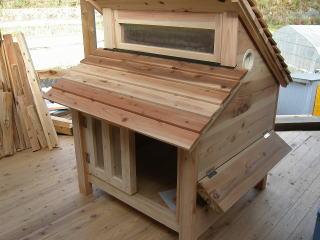 中型犬の犬小屋製作写真