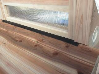 中型犬の犬小屋製作写真